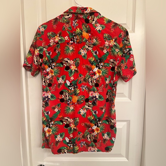 Disney Vintage Hawaiian Mickey‎ Short Sleeve Buttoned Shirt, Adult Size Small - Picture 2 of 4